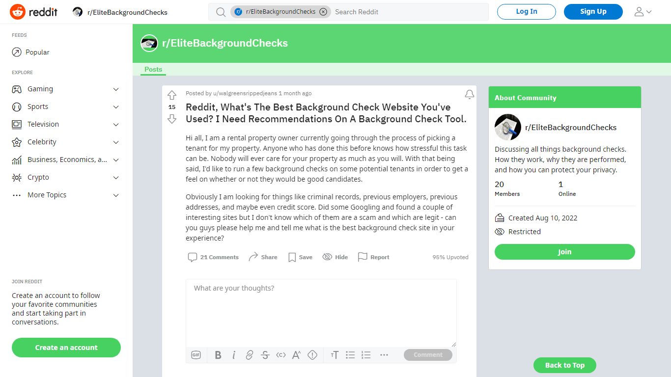 Reddit, What's The Best Background Check Website You've Used? I Need ...